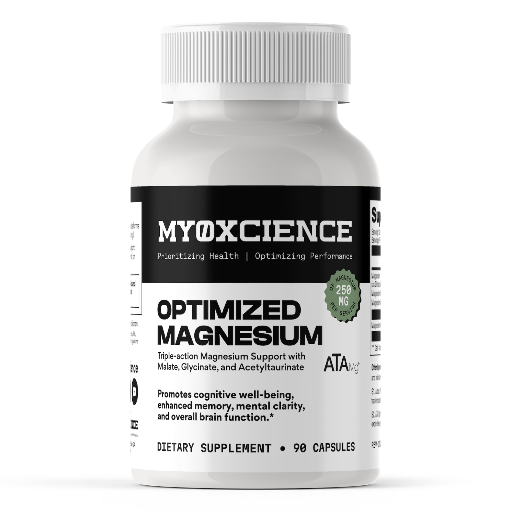 MYOXCIENCE frontal del envase mostrando 30 porciones y claridad de uso