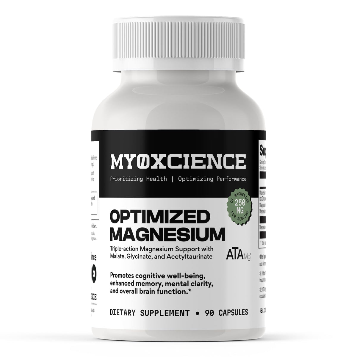 MYOXCIENCE frontal del envase mostrando 30 porciones y claridad de uso