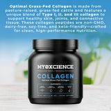 MYOXCIENCE etiqueta con ingredientes, muestra Verisol y Fortigel claramente