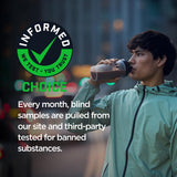 Myprotein batido preparado en vaso, aporte proteico conveniente para recuperación