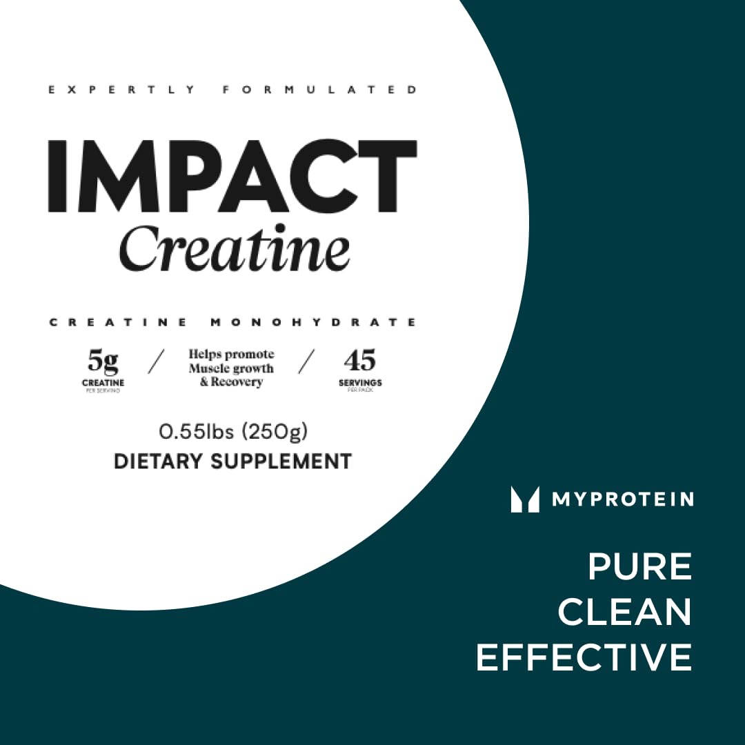 Myprotein creatina sin sabor muestra ingredientes limpios, resalta compatibilidad vegana