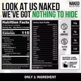 NAKED Casein batido cremoso en vaso listo para beber, ideal para recuperación