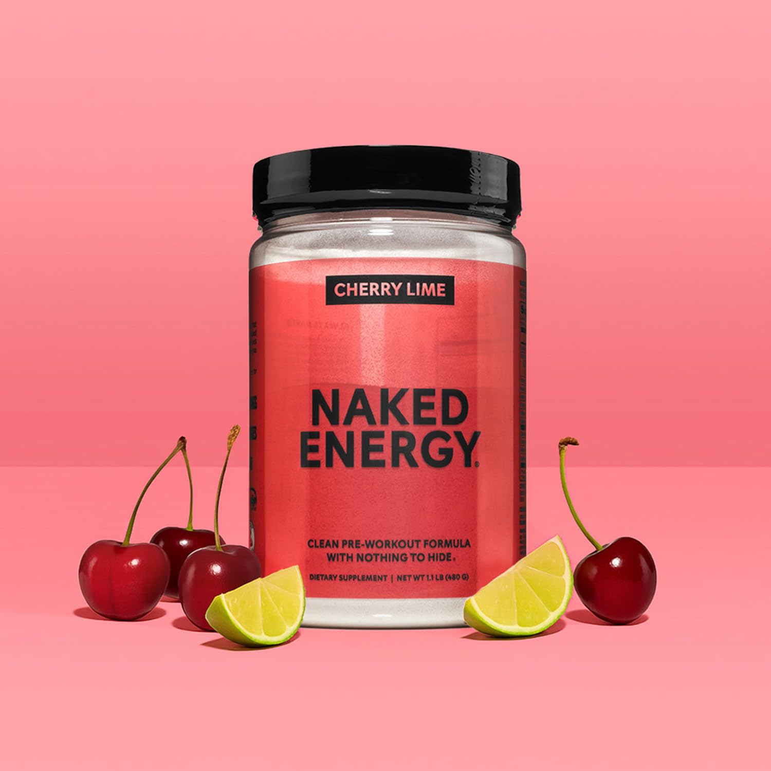 NAKED Cherry Lime en escenario de estilo de vida activo, apto para veganos