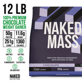NAKED batido de chocolate listo en vaso para recuperación postentrenamiento
