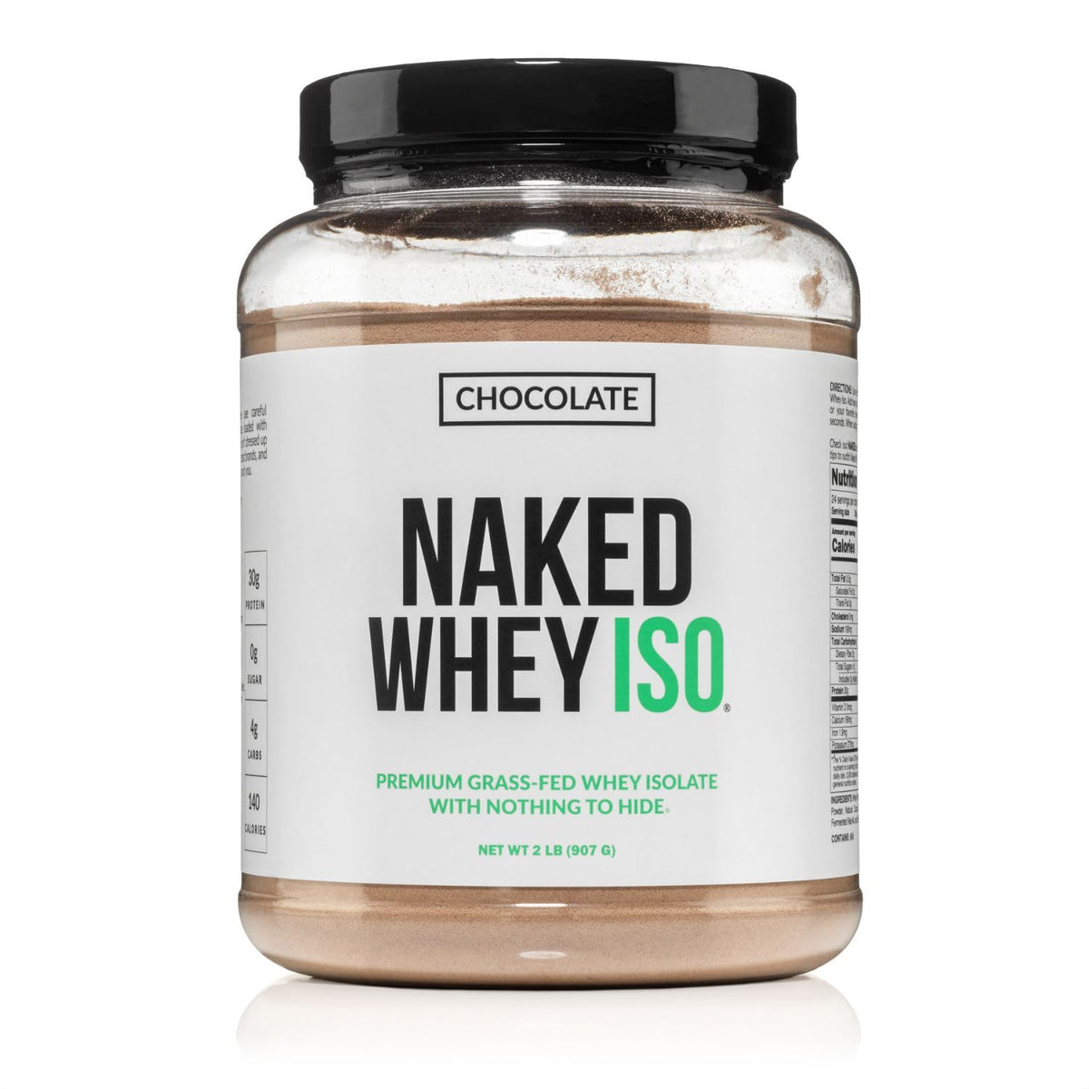 NAKED empaque frontal mostrando ingrediente mínimo y beneficio claridad