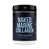 NAKED envase frontal del colágeno marino, imagen clara y profesional, confianza
