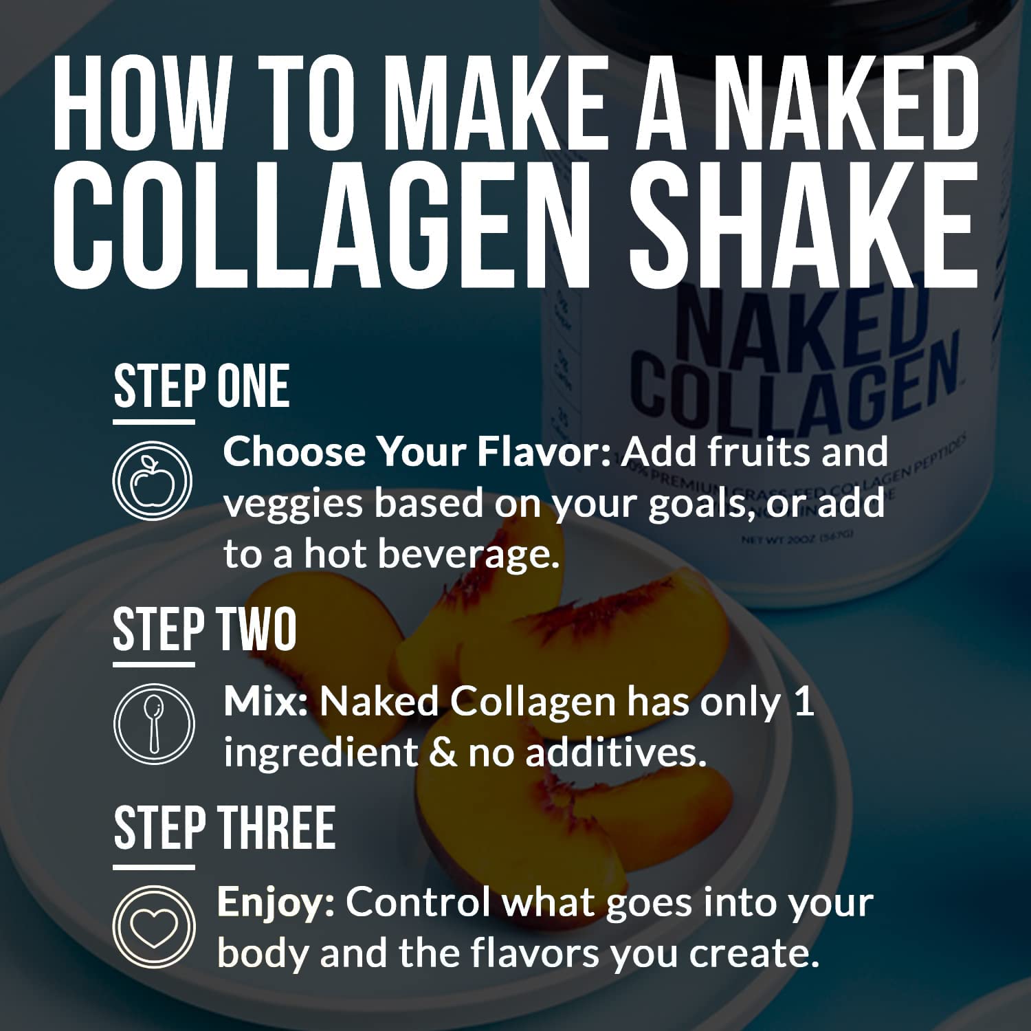 NAKED batido preparado en vaso, añade proteína sin alterar sabores