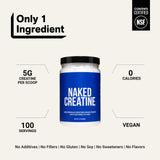 NAKED creatina mezclada en vaso demostrando disolución rápida y clara