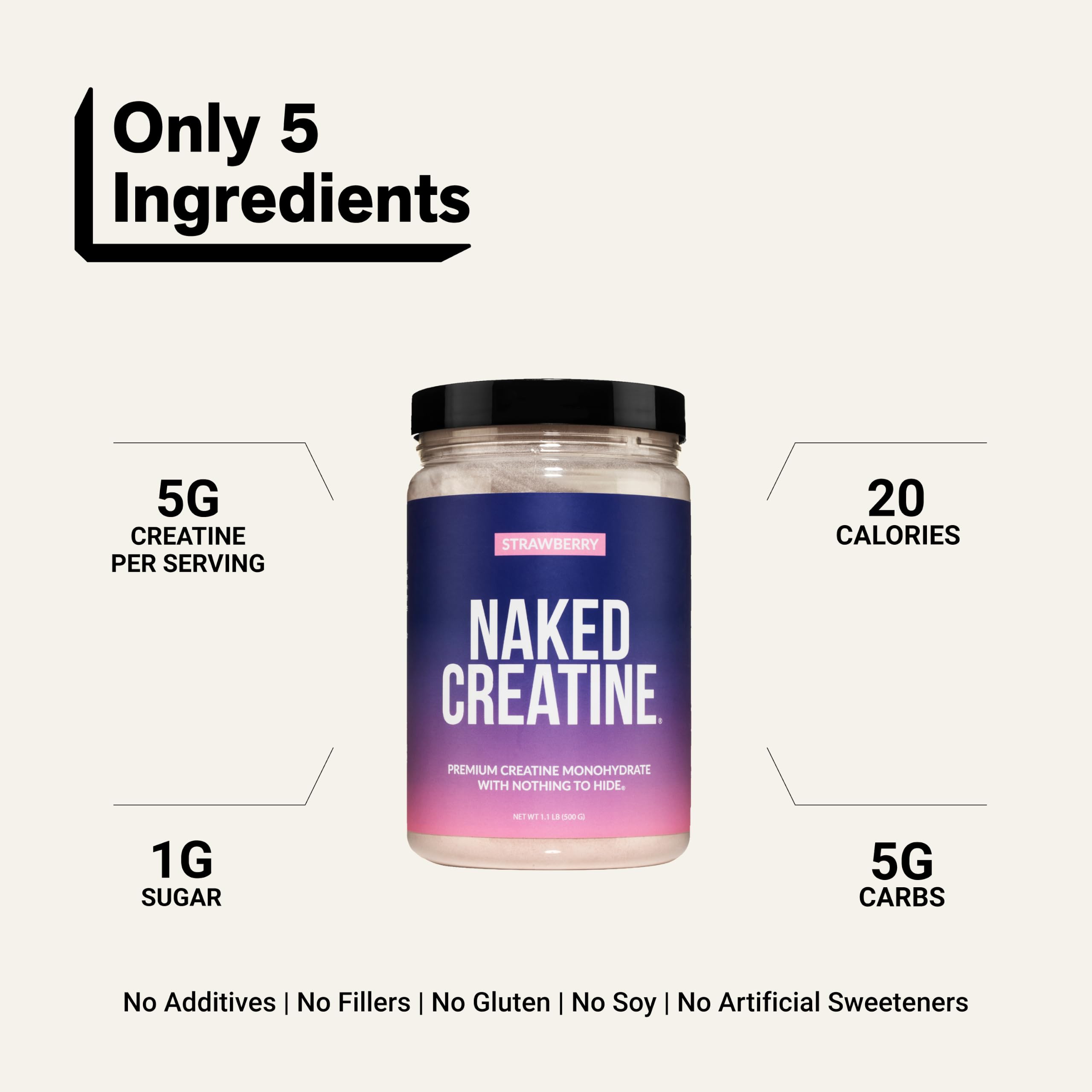 NAKED creatina bebida mezclada en vaso lista para consumo