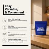 NAKED etiqueta con certificación NSF visible y detalles del producto