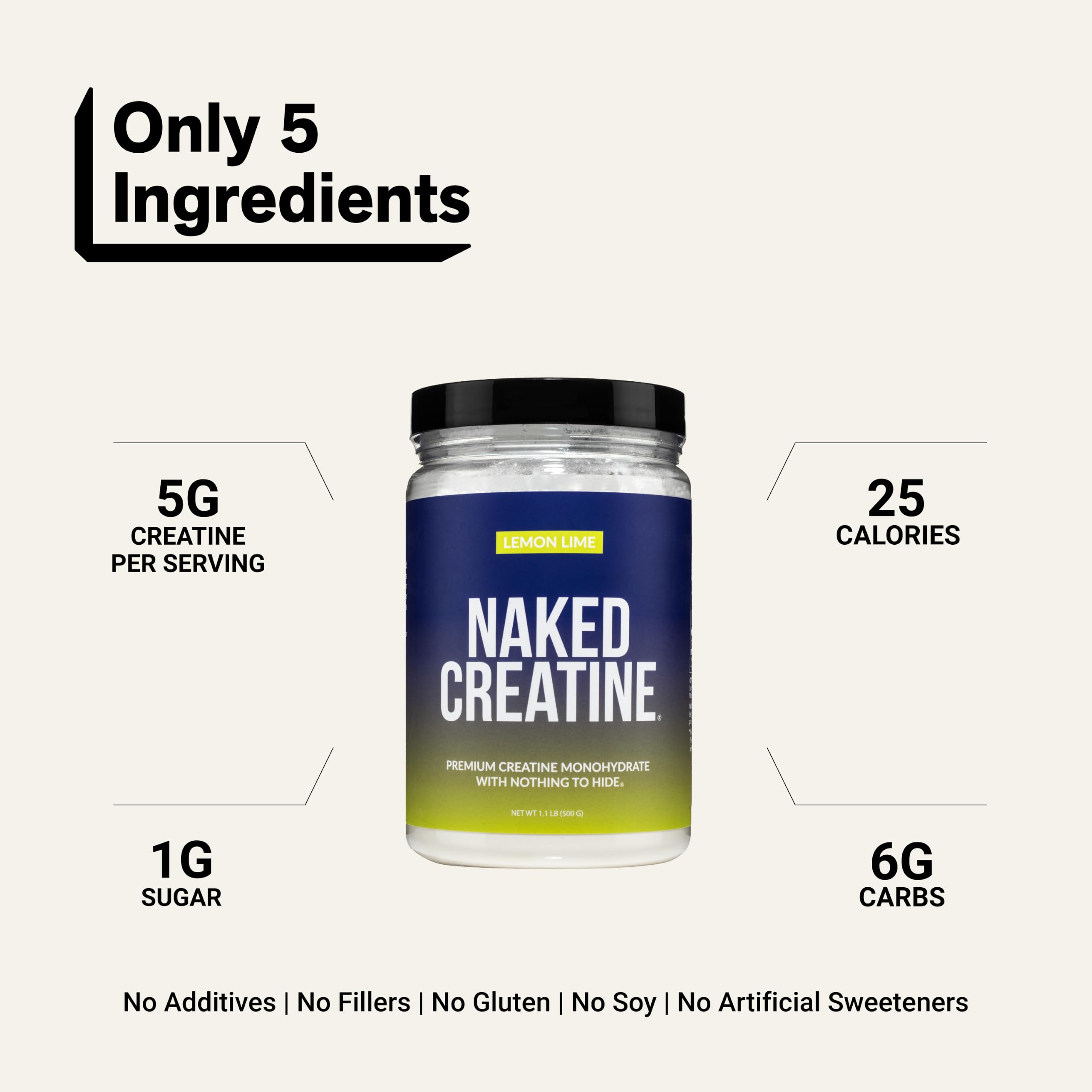 NAKED creatina disuelta en vaso, mezcla rápida y sin grumos