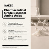 NAKED primer plano textura del polvo instantáneo, disolución rápida