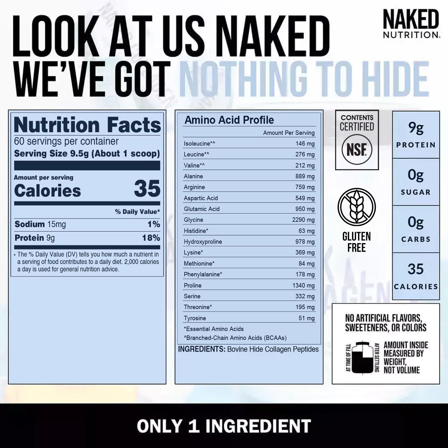 NAKED polvo disuelto en café caliente, mezcla sin alterar sabor