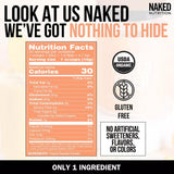 NAKED Fiber cuchara medidora con polvo indica porción precisa y control