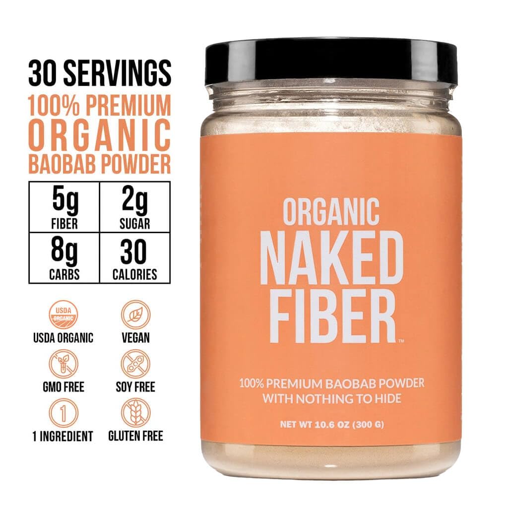 NAKED Fiber vaso con bebida mezclada muestra conveniencia y sabor cítrico