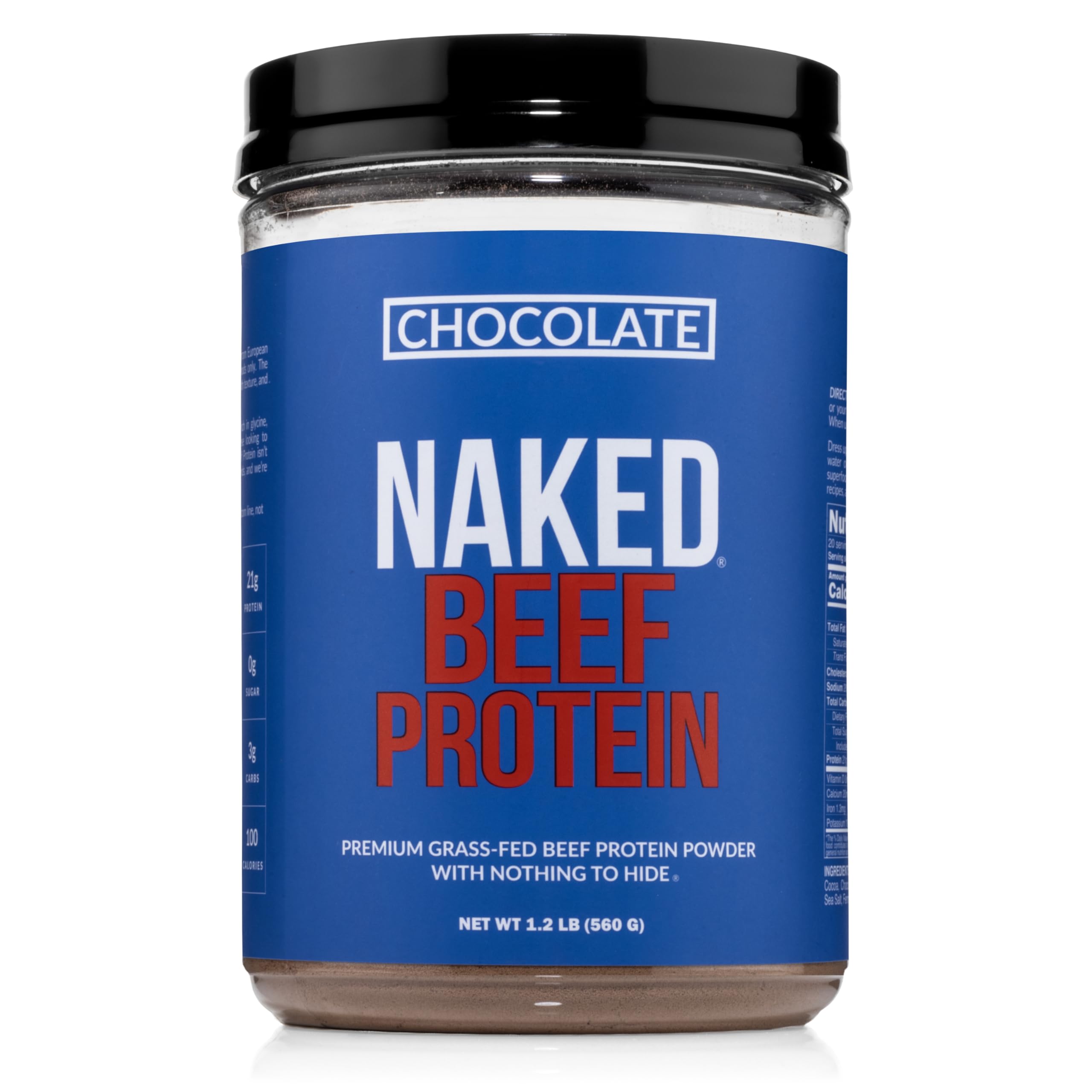 NAKED frente del envase chocolate, muestra limpieza e ingredientes mínimos