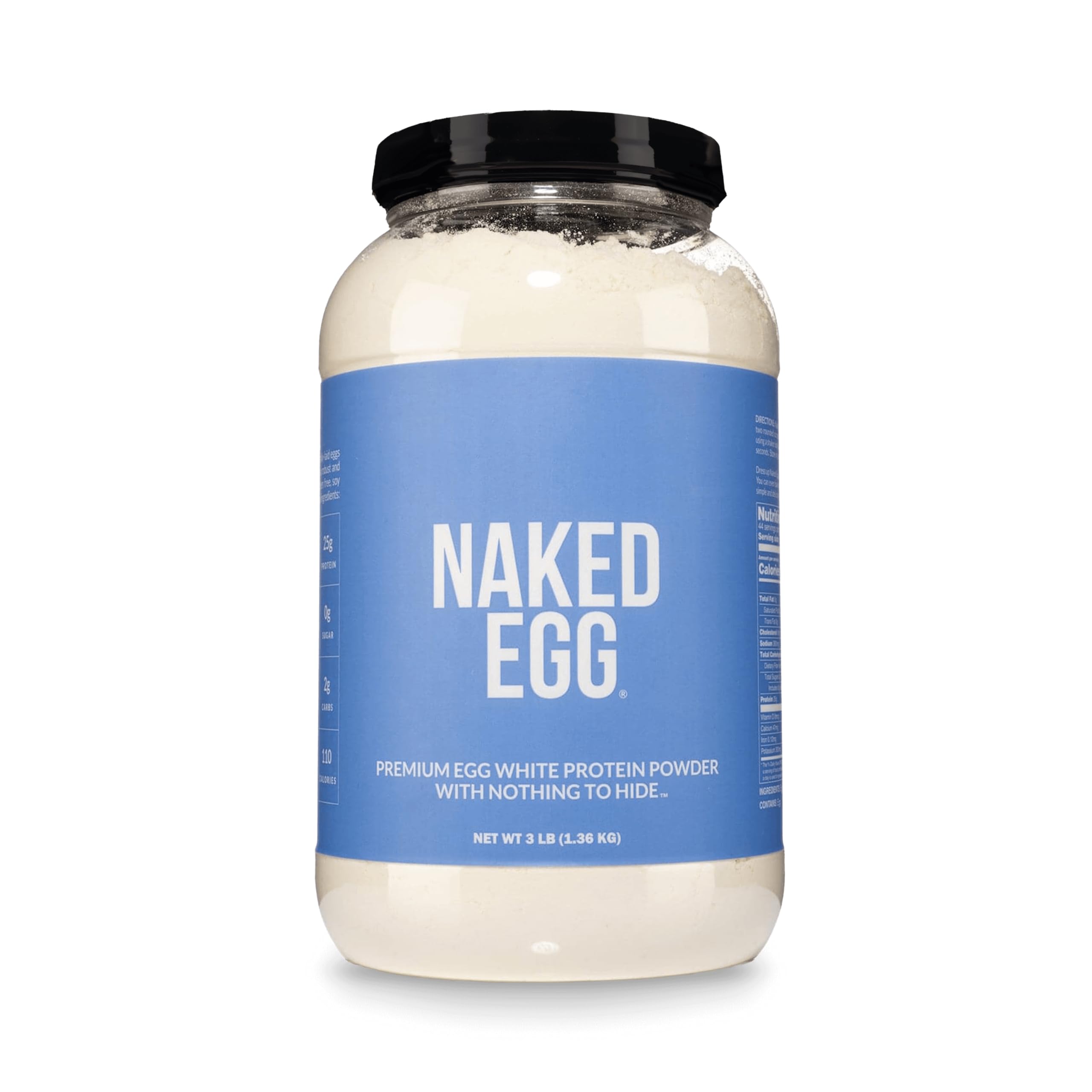 NAKED envase frontal sin aditivos mostrando etiqueta y beneficio proteína pura