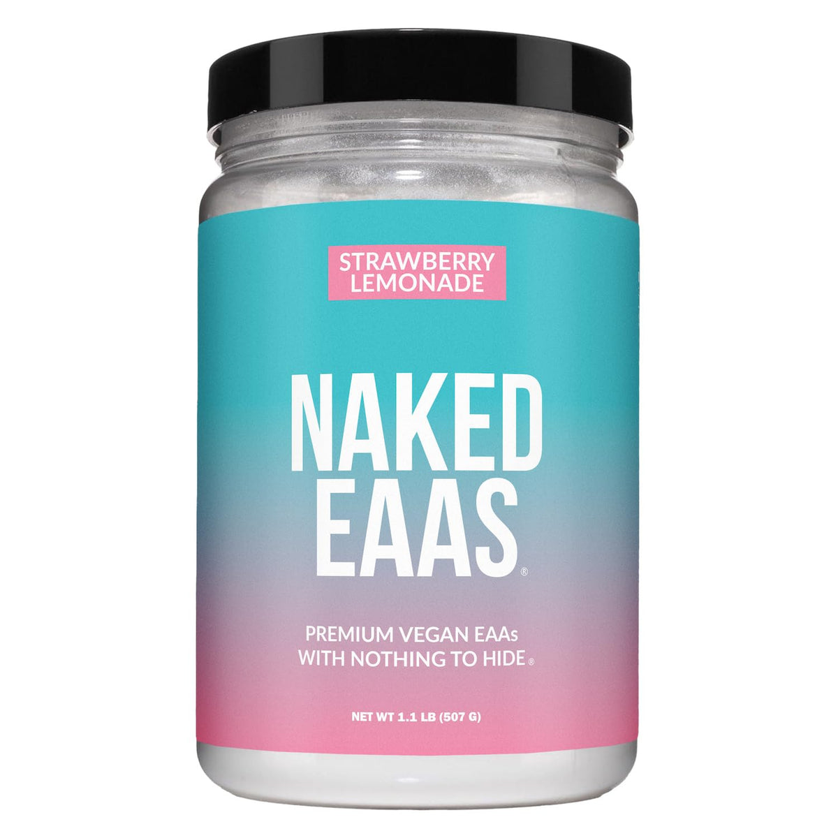NAKED envase frontal Strawberry Lemonade mostrando presentación y beneficios