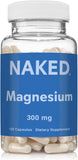 NAKED envase frontal del complejo de magnesio con diseño limpio que transmite pureza