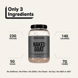 NAKED polvo en cuchara con cacao orgánico, aporta 23 g proteína