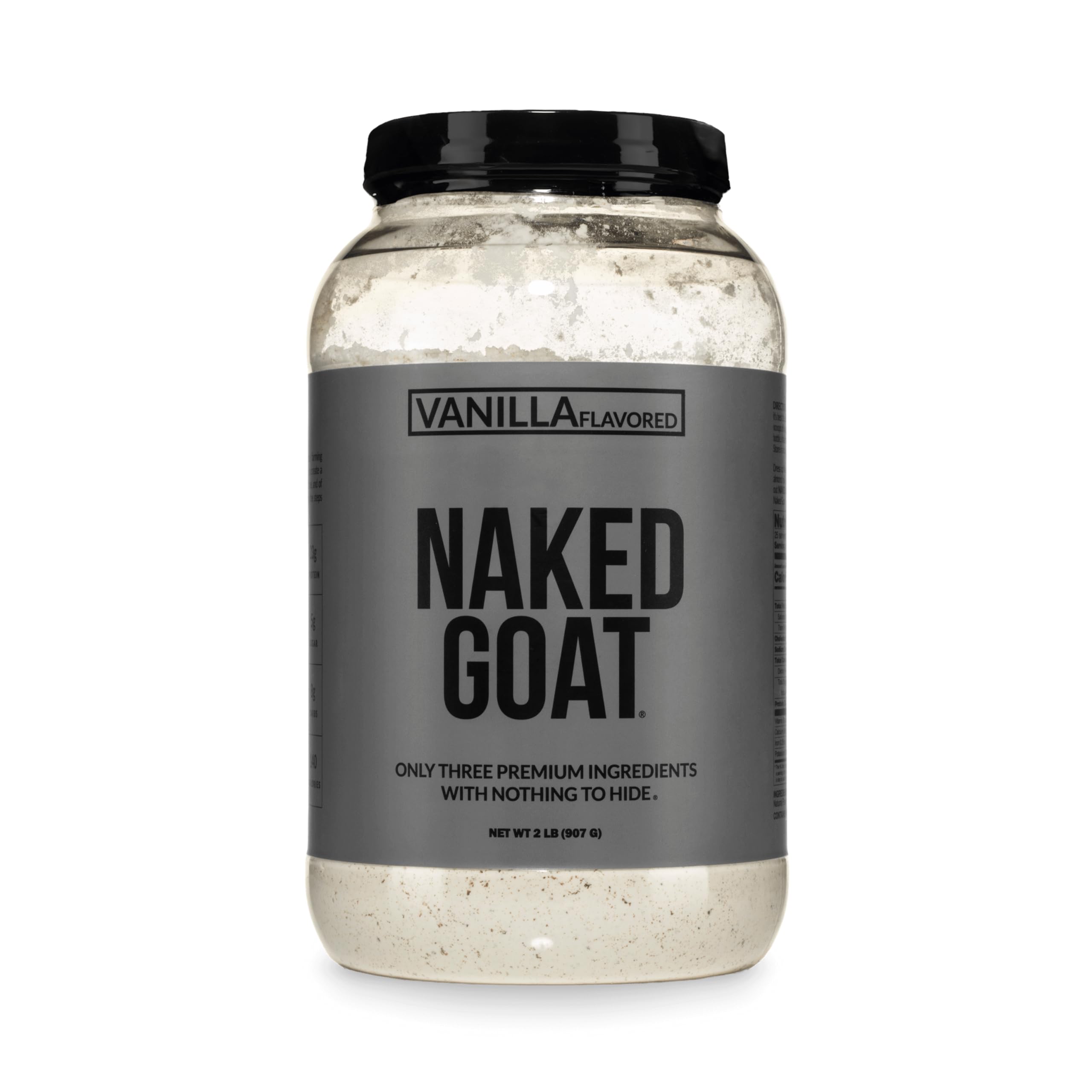 NAKED bote frontal del producto con etiqueta clara y beneficio de ingredientes simples