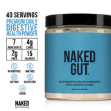 NAKED selección de ingredientes naturales destacando prebióticos y fibra