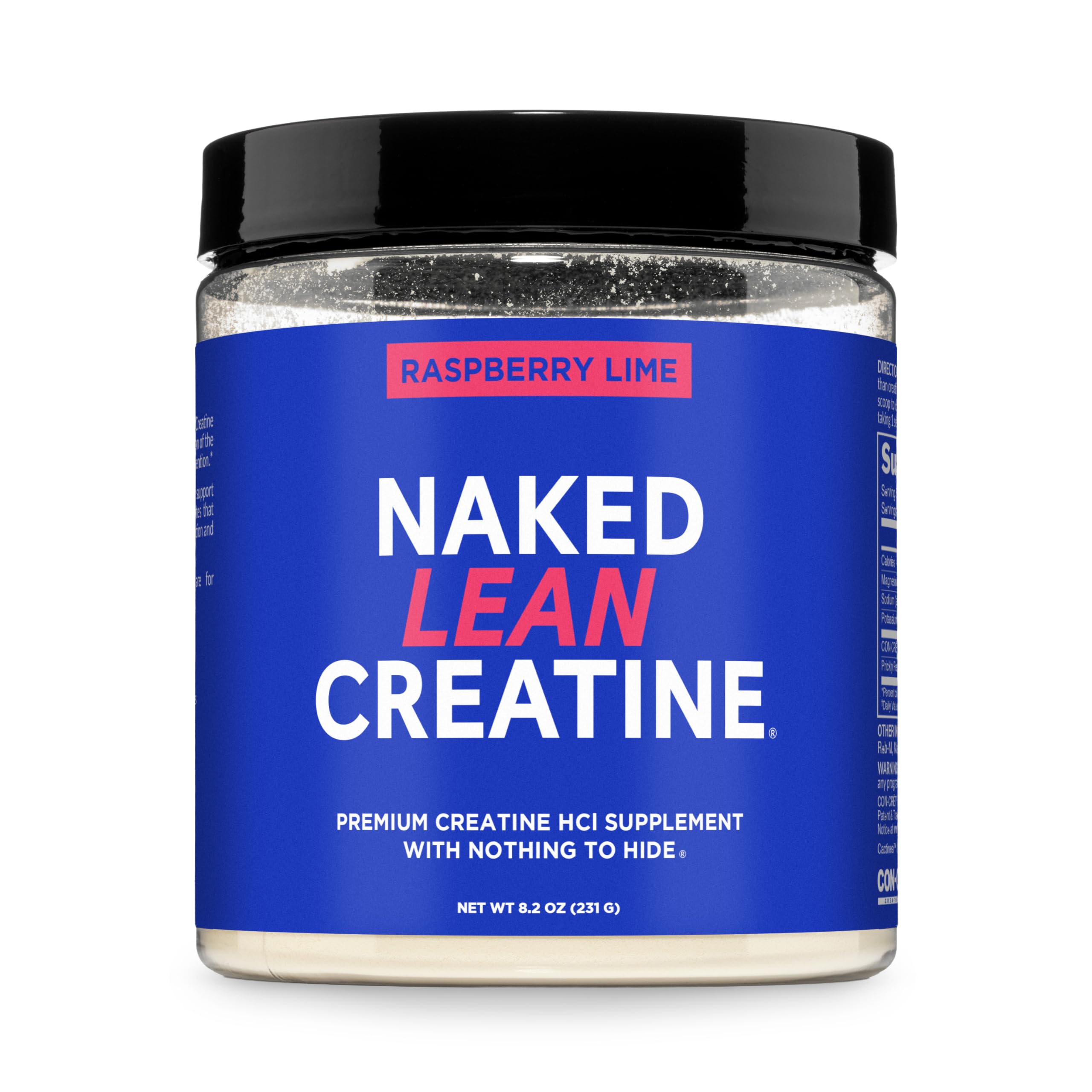 NAKED envase frontal Raspberry Lime mostrando diseño limpio y ingredientes