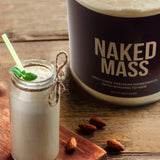 Barra energética casera preparada con NAKED Mass como ingrediente calórico