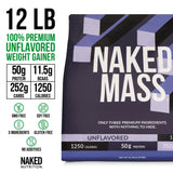 NAKED Mass vaso con batido para ganar masa, práctico y alto en calorías