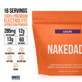 NAKED Nakedade polvo textura en primer plano, mezcla fácil y disolución rápida