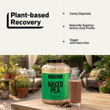 NAKED Pea etiqueta nutricional destacando 25 g de proteína por porción