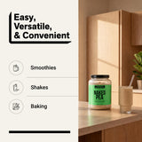 NAKED Pea etiqueta nutricional legible mostrando 25 g de proteína por porción