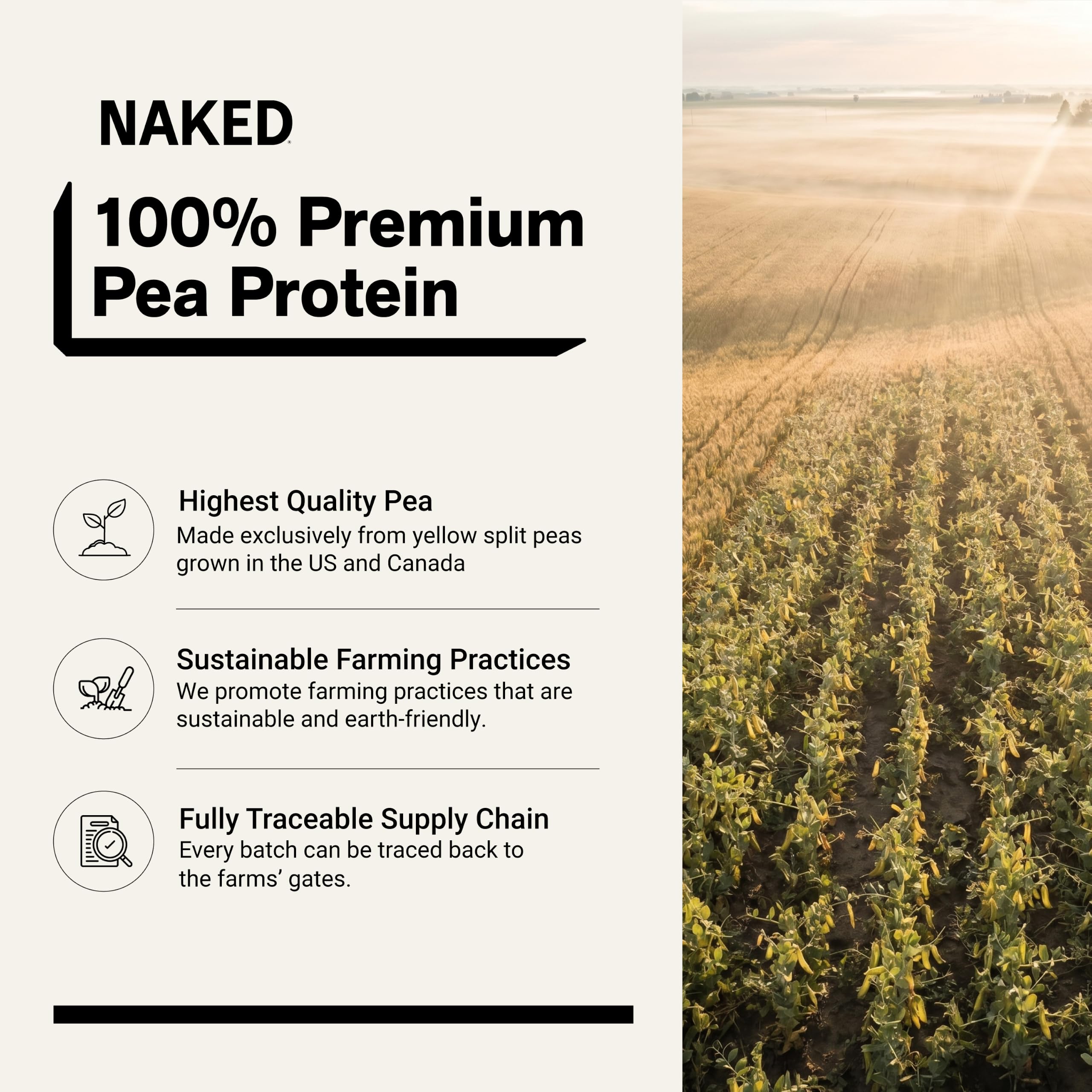 NAKED polvo cacao textura fina, mezcla fácil y uniforme