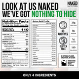 NAKED porción en cuchara medida, control exacto de proteína por servicio