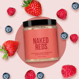 NAKED Reds escena de desayuno con bowl y batido, sugiere integración en comidas