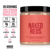 NAKED Reds vaso con batido preparado, aporta sabor y conveniencia diaria