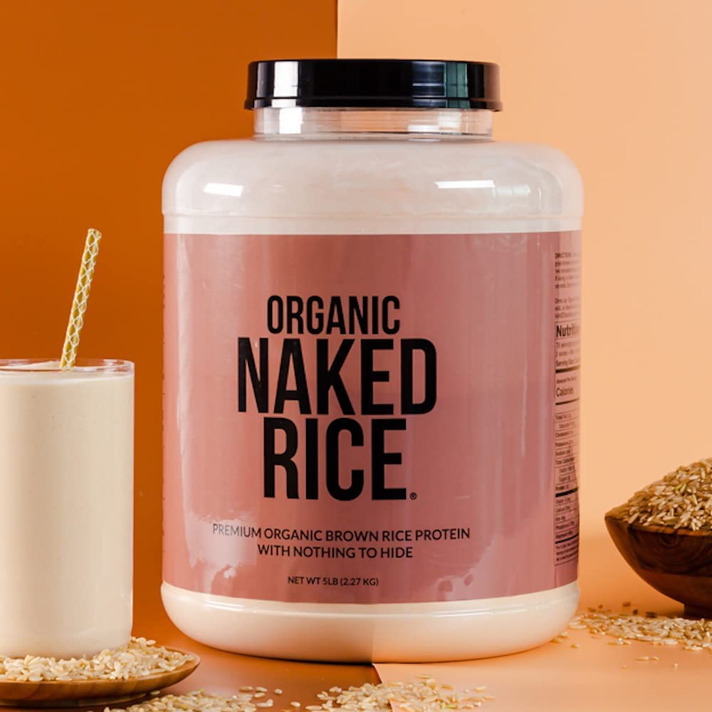 NAKED Rice cuchara medidora con porción, indica 15 porciones por libra
