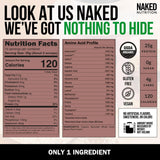 NAKED Rice servido en batido vegano para recuperación y aporte proteico