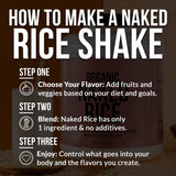 NAKED Rice etiqueta nutricional y certificaciones para confianza y transparencia