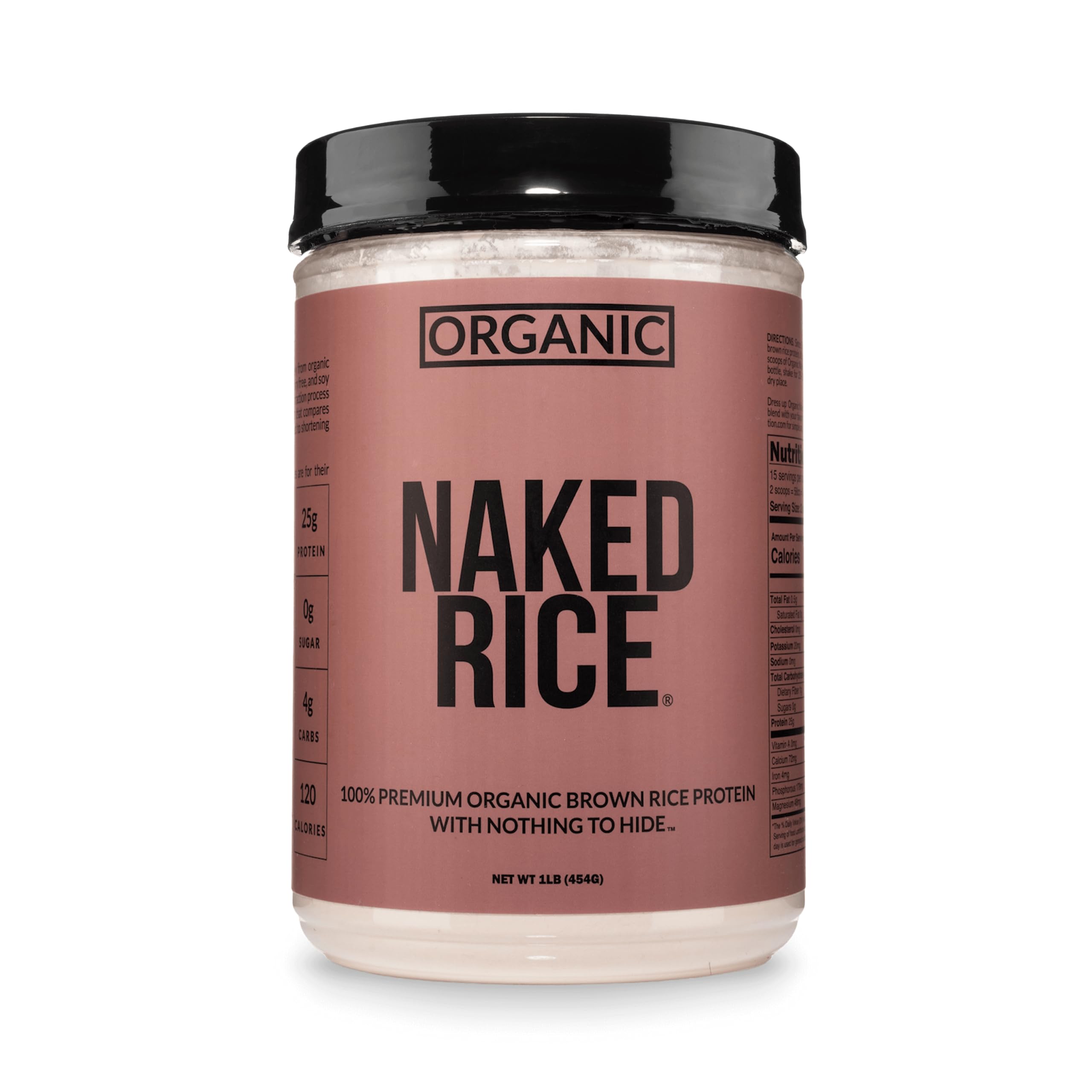 NAKED Rice envase frontal mostrando etiqueta limpia y beneficio de ingrediente único