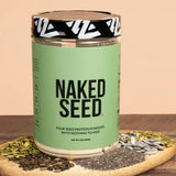 Naked Nutrition naked seed batido preparado en taza listo para consumo post entreno