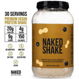 NAKED Shake comparativa de tamaño del envase para 30 porciones