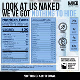 NAKED etiqueta con sello NSF que transmite confianza y pureza