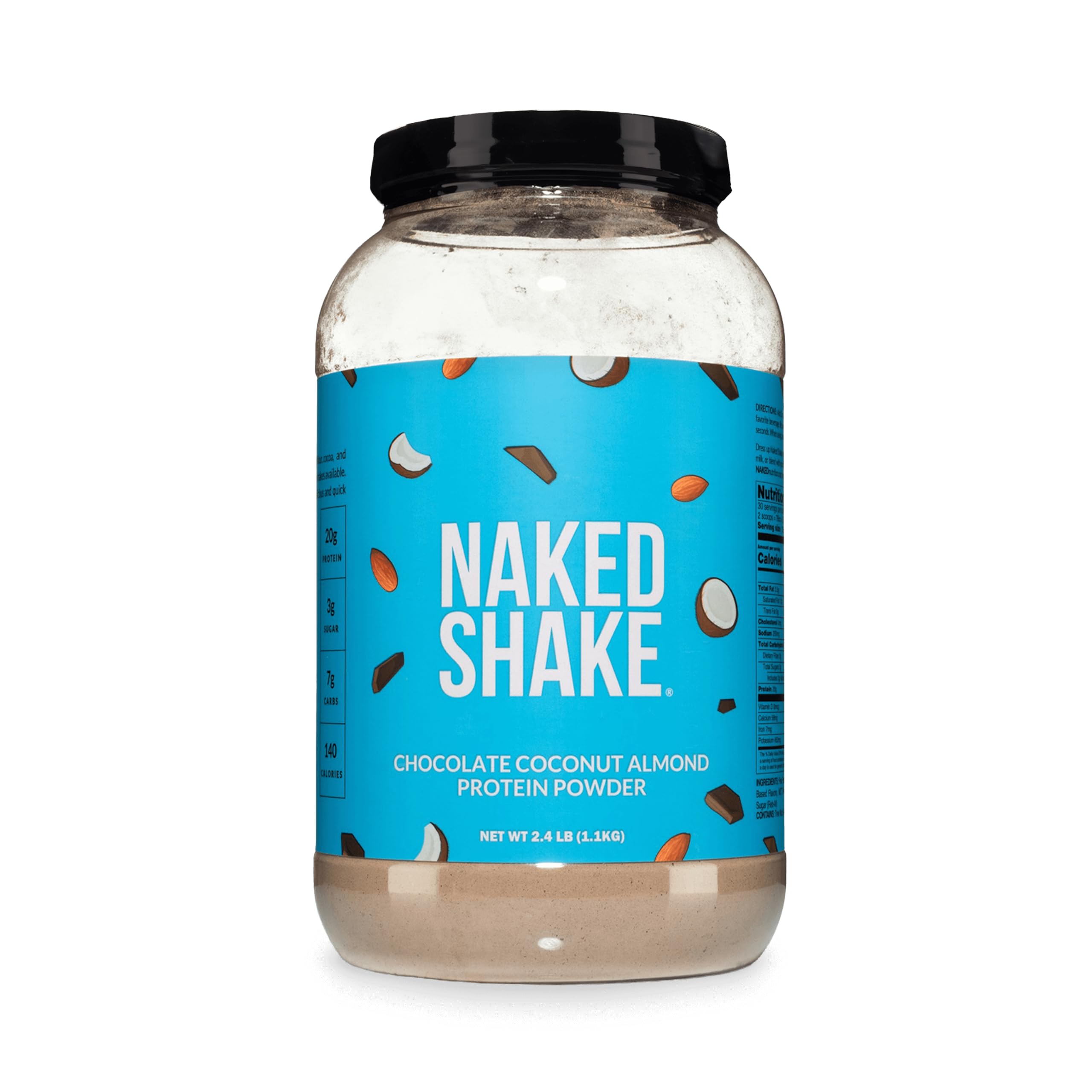 NAKED frasco delantero mostrando diseño y claridad de ingredientes
