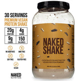 NAKED ingredientes: cacao y cacahuete tostado con beneficio natural