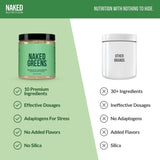 NAKED etiqueta nutricional enfocada para ver ingredientes y trazabilidad