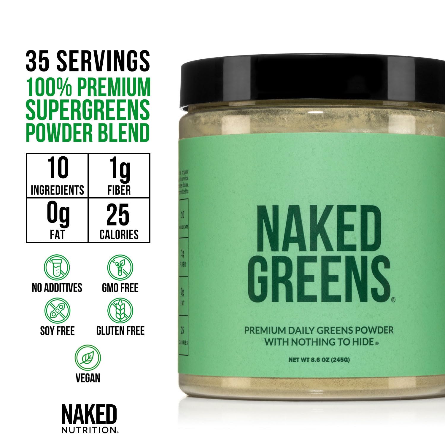 NAKED presentación del polvo en detalle para apreciar textura fina