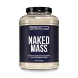 NAKED frente del envase mostrando etiqueta clara y natural beneficios de pureza