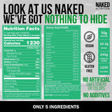 NAKED envase 8 lb mostrado para comparar tamaño real y cantidad de servicio