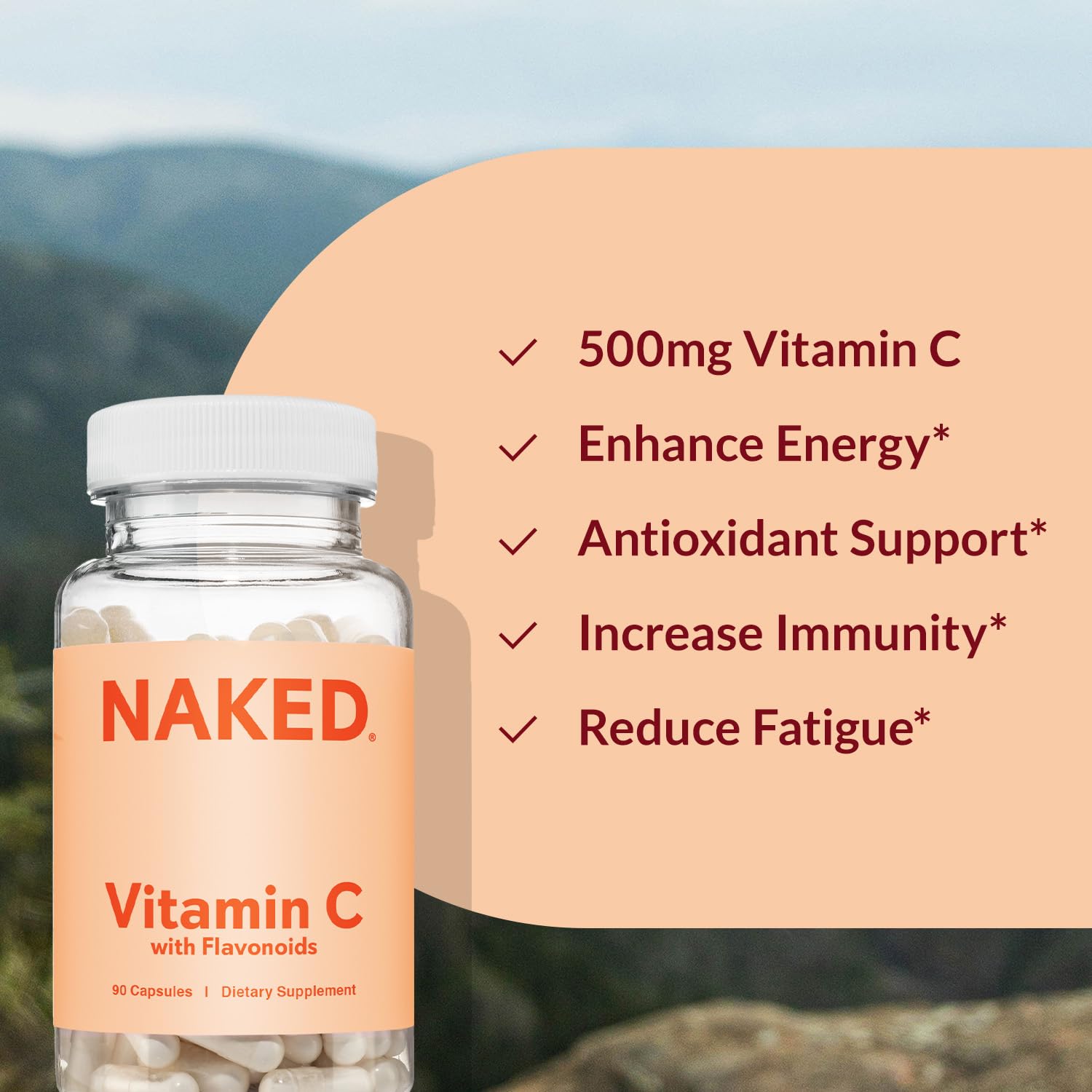NAKED etiqueta nutricional enfocada, transparencia en ingredientes